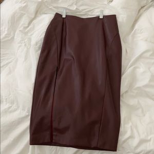 Lulus Faux Leather High waisted skirt